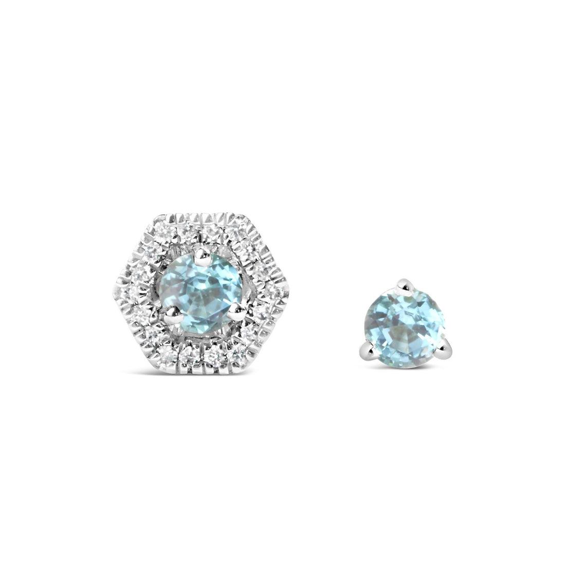 Pixie Blue Tourmaline Stud Earrings