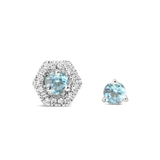 Pixie Blue Tourmaline Stud Earrings