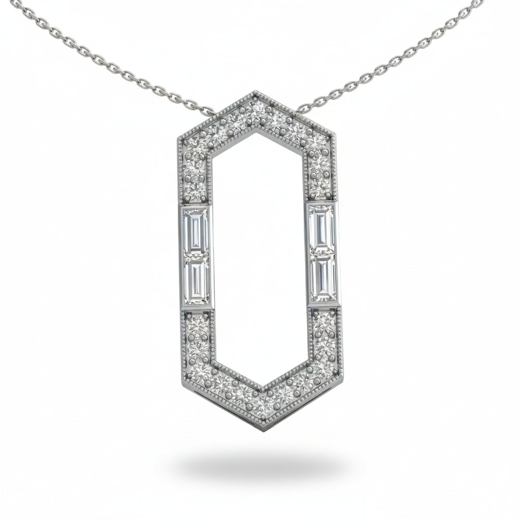 Empire Statement Pendant Necklace