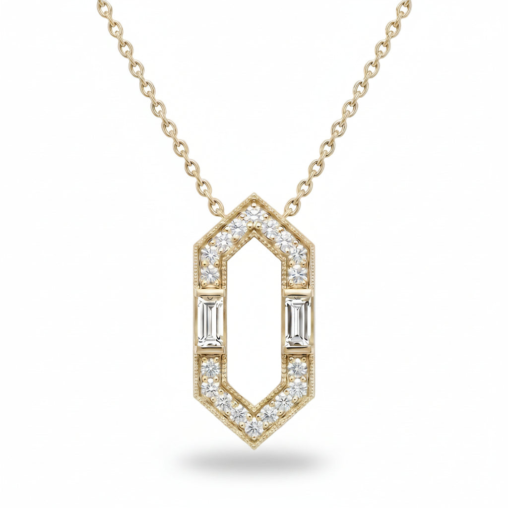 Empire Skyline Pendant Necklace