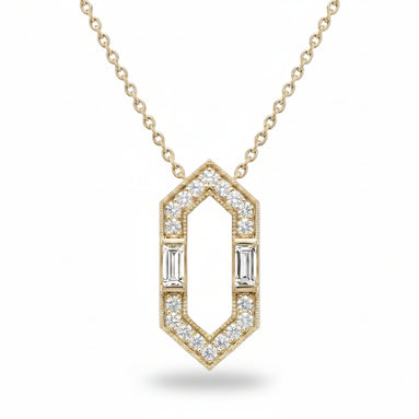 Empire Skyline Pendant Necklace