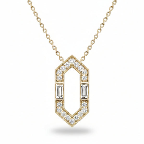 Empire Skyline Pendant Necklace