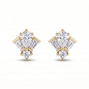 Empire Diadem Stud Earrings