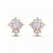 Empire Diadem Stud Earrings
