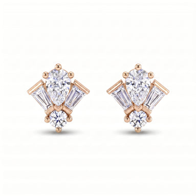 Empire Diadem Stud Earrings