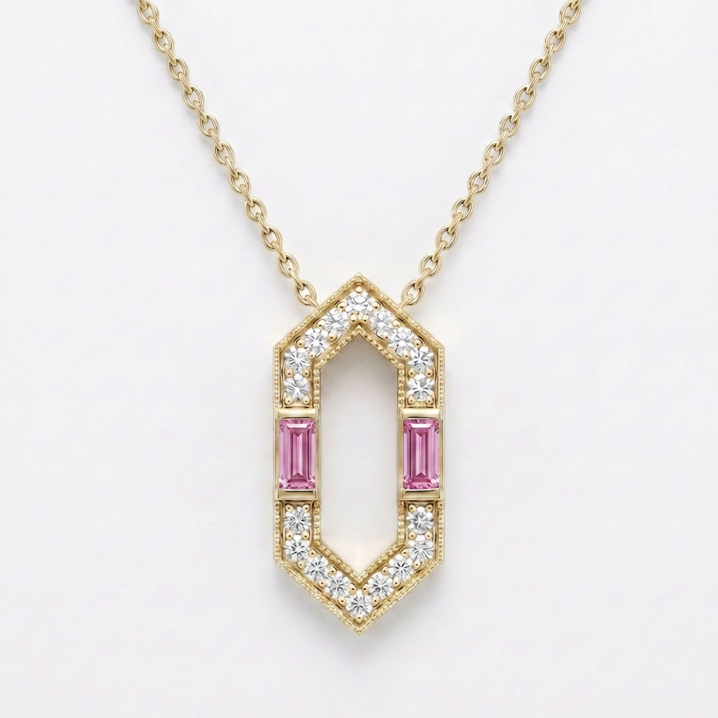 Empire Skyline Pendant Necklace