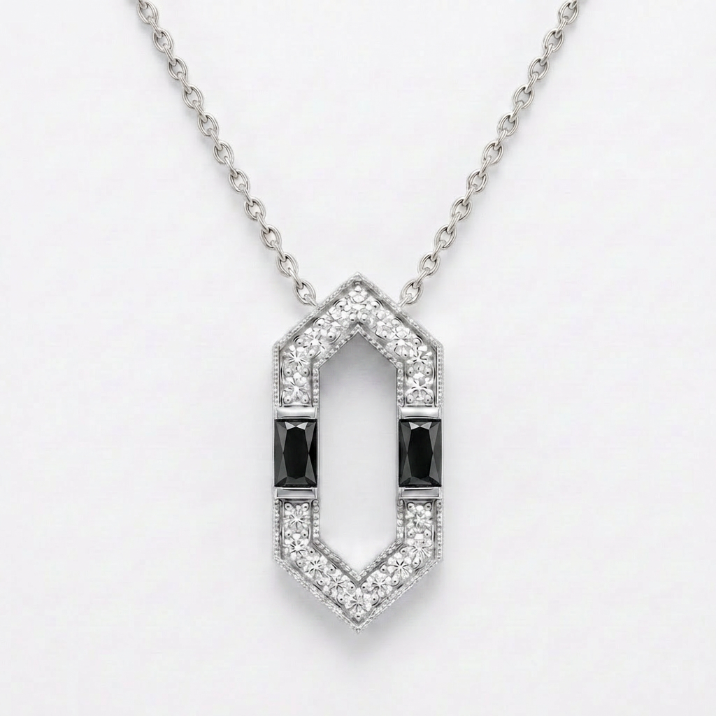 Empire Skyline Pendant Necklace
