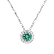 Halo Lagoon Tourmaline Pendant