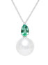 Halo Pearl Pendant Necklace