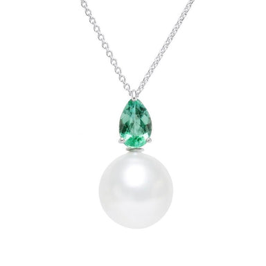 Halo Pearl Pendant Necklace