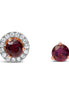 Rhodolite Garnet Stud Earrings