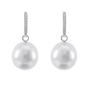 South Sea Pearl Halo Drop