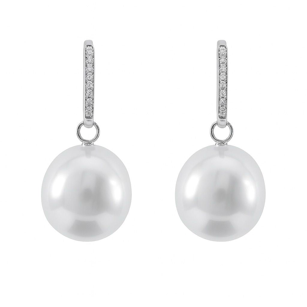 South Sea Pearl Halo Drop
