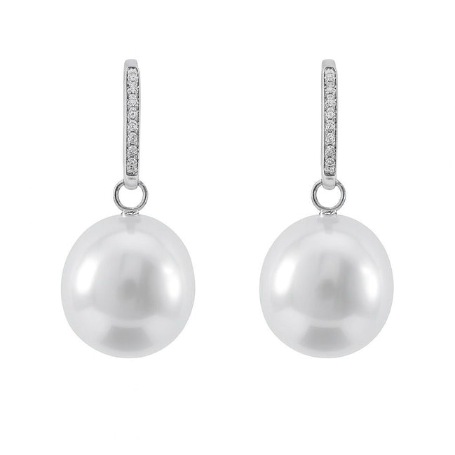 South Sea Pearl Halo Drop