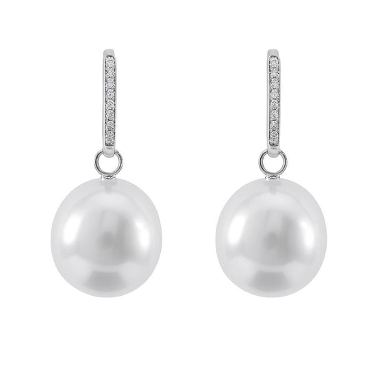 South Sea Pearl Halo Drop