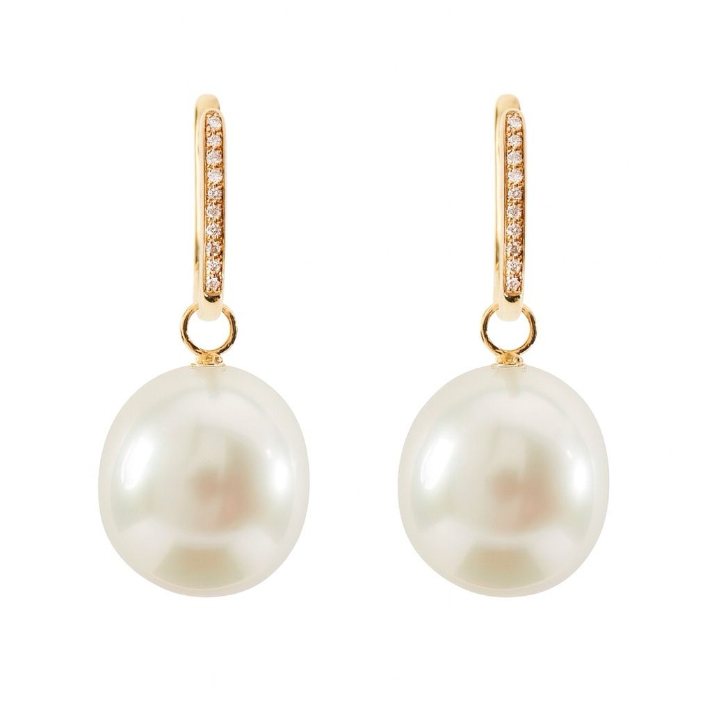 South Sea Pearl Halo Drop