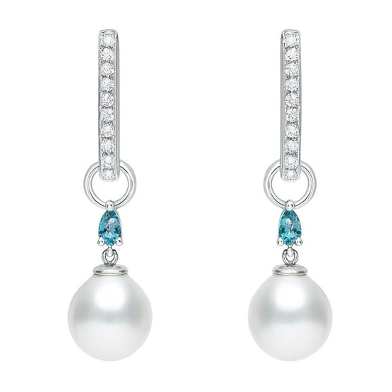 South Sea Pearl with Tourmaline Drops