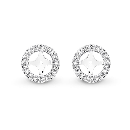 Halo Diamond Stud Jackets - Round