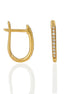 Diamond Halo Hoop Earrings
