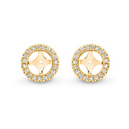 Halo Diamond Stud Jackets - Round