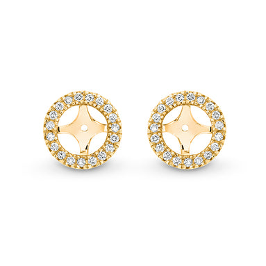 Halo Diamond Stud Jackets - Round
