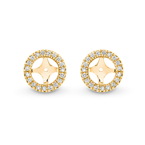 Halo Diamond Stud Jackets - Round