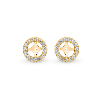 Halo Diamond Stud Jackets - Pixie Round