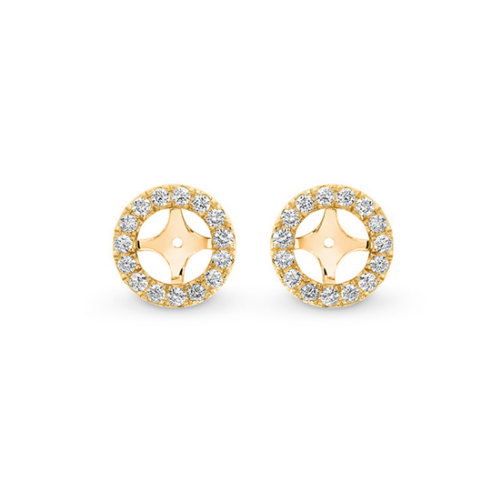 Halo Diamond Stud Jackets - Pixie Round